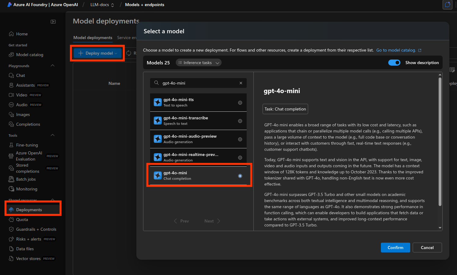 Navigate to LLM Settings