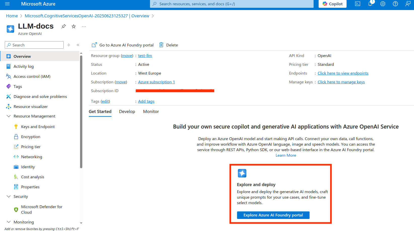 Navigate to LLM Settings
